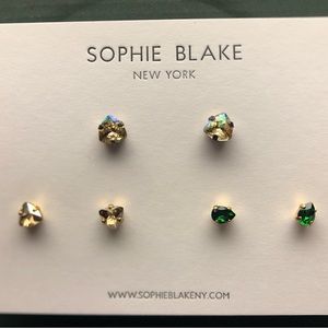 Sophie Blake Jewelry: Stone Earrings. Set of 3